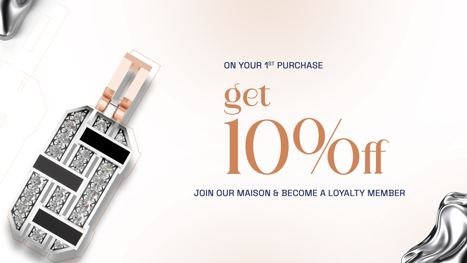 On your 1st purchase get 10% discount